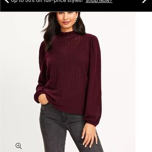 NWT Loft brushed lace top